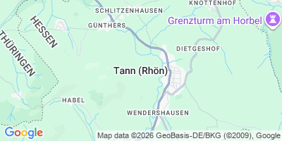 Karte Tann (Rhön)