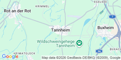 Karte Tannheim
