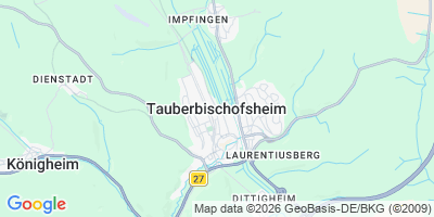 Karte Tauberbischofsheim