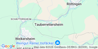 Karte Tauberrettersheim