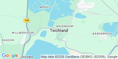 Karte Teichland/Gatojce