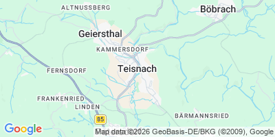 Karte Teisnach