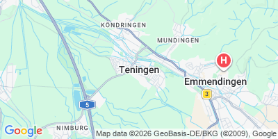Karte Teningen