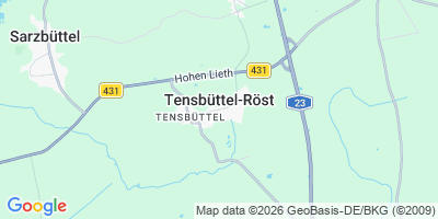 Karte Tensbüttel-Röst