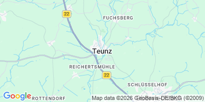 Karte Teunz