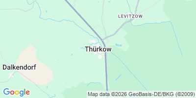 Karte Thürkow