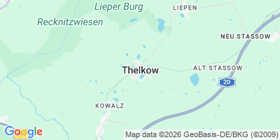 Karte Thelkow