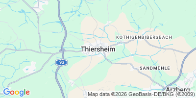 Karte Thiersheim