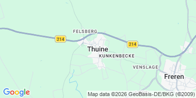 Karte Thuine