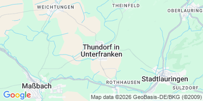 Karte Thundorf i.UFr.