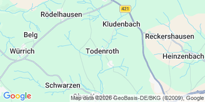 Karte Todenroth