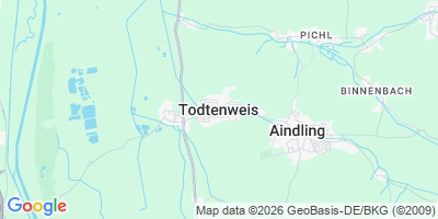 Karte Todtenweis