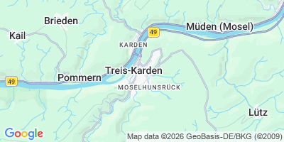 Karte Treis-Karden