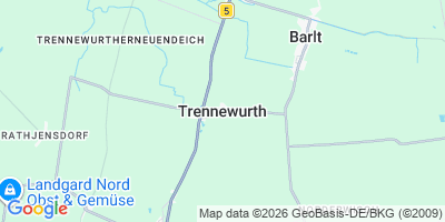 Karte Trennewurth