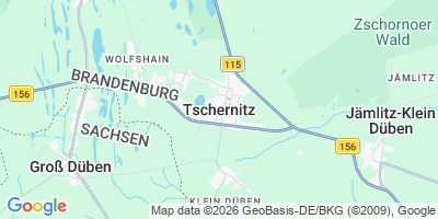 Karte Tschernitz/Cersk
