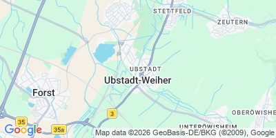 Karte Ubstadt-Weiher