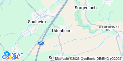 Karte Udenheim
