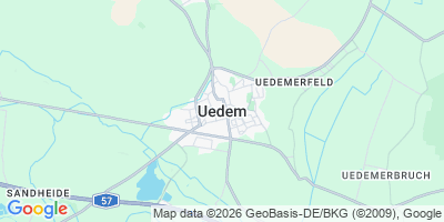 Karte Uedem