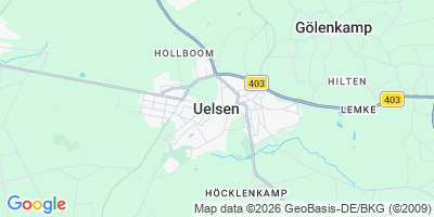 Karte Uelsen