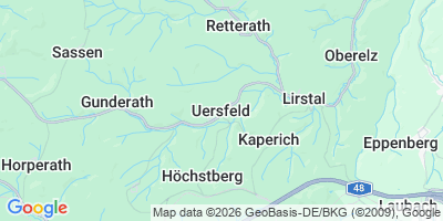 Karte Uersfeld
