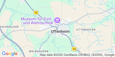 Karte Uffenheim