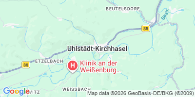 Karte Uhlstädt-Kirchhasel