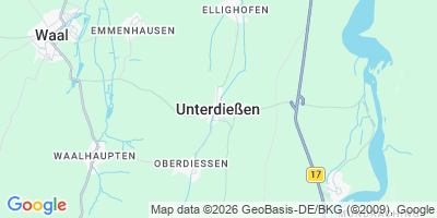 Karte Unterdießen
