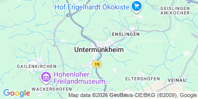 Karte Untermünkheim