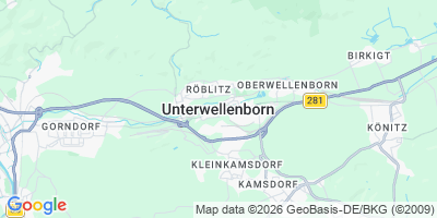Karte Unterwellenborn
