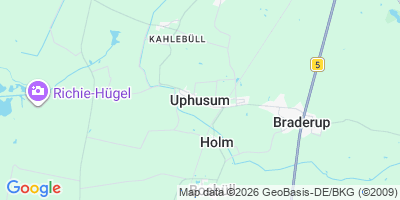 Karte Uphusum