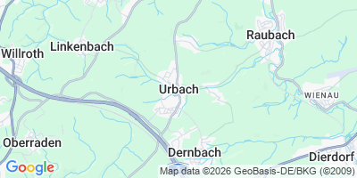 Karte Urbach