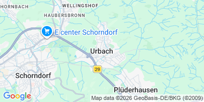 Karte Urbach