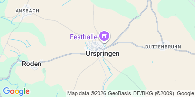 Karte Urspringen