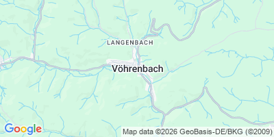 Karte Vöhrenbach