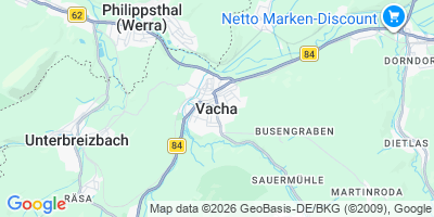 Karte Vacha