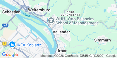 Karte Vallendar