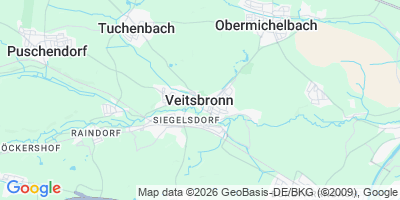 Karte Veitsbronn