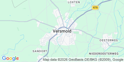 Karte Versmold