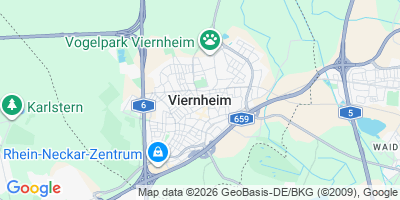 Karte Viernheim