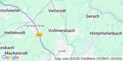 Karte Vollmersbach