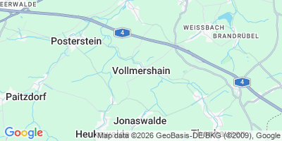 Karte Vollmershain