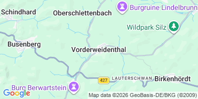 Karte Vorderweidenthal