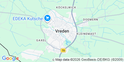 Karte Vreden, Stadt