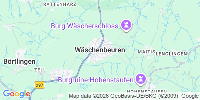Karte Wäschenbeuren