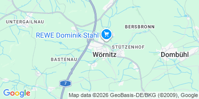 Karte Wörnitz