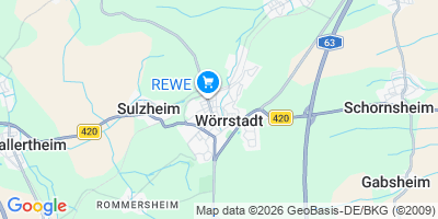 Karte Wörrstadt, Stadt