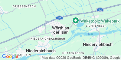 Karte Wörth a.d.Isar