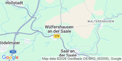 Karte Wülfershausen a.d.Saale