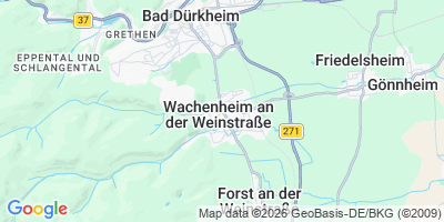 Karte Wachenheim an der Weinstraße