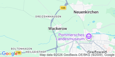 Karte Wackerow